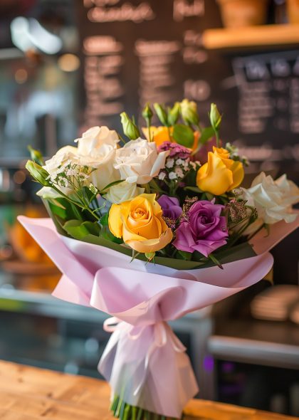 beautiful-decorated-bouquet-roses